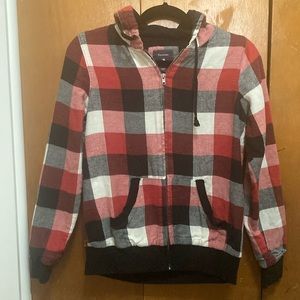 Plaid Forever 21 hoodie